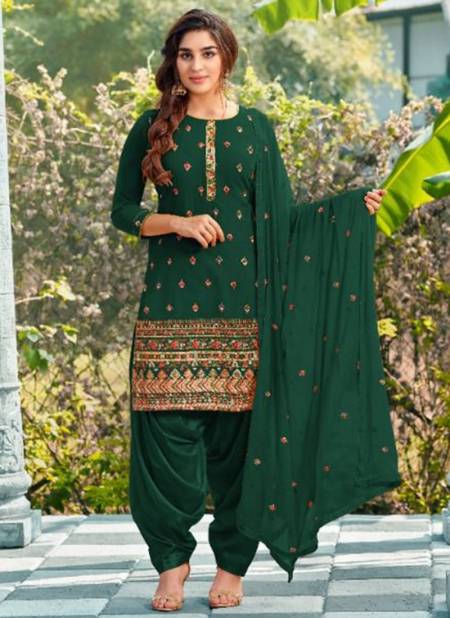 Green Colour Saheli Mrudangi New Latest Designer Festive Wear Faux Georgette Salwar Suit Collection 2026 H